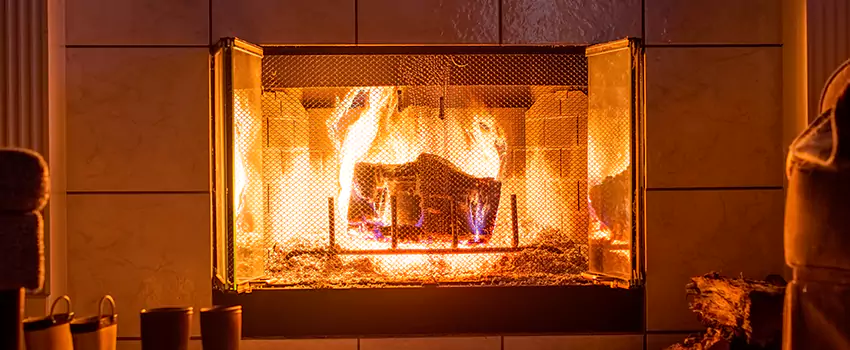 Mendota Hearth Landscape Fireplace Installation in Hybla Valley, Virginia