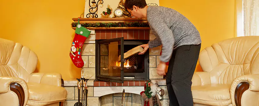 Rusted Metal Fireplace Restoration in Hybla Valley, Virginia